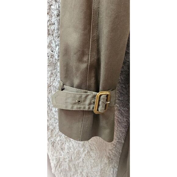 Classic London Fog Dark‎ Khaki Zip Out Liner Men's Trench Coat Size 40 Regular - Picture 8 of 10